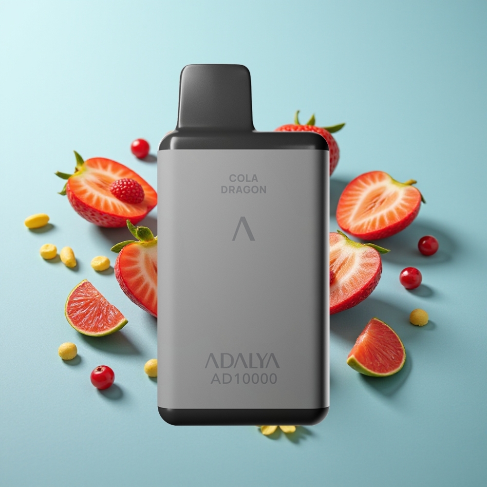 Adalya AD 10000 Пуфса Едноразов Вейп Любов 66 Сив Космос USB-C