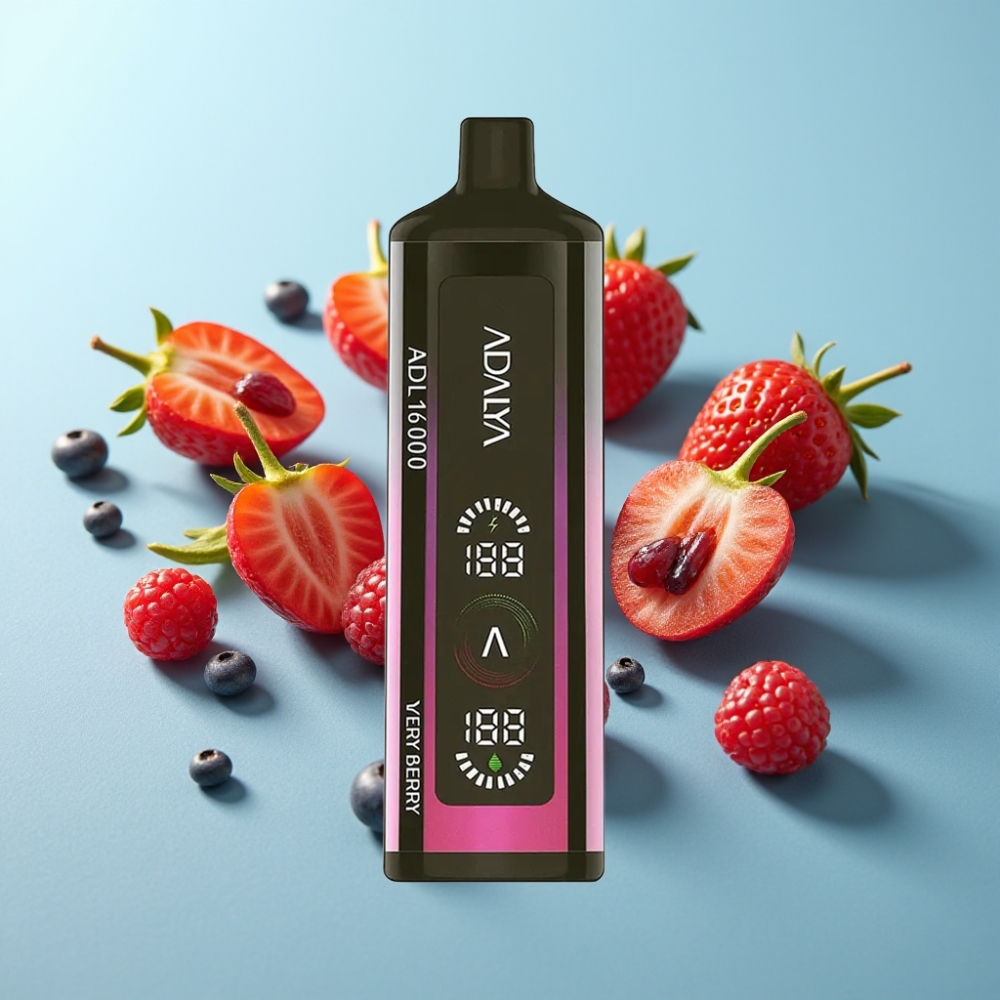 Adalya ADL 16000 PRO Пуфове Disposable Vape Very Berry (Много Ягода) 25мл USB-C