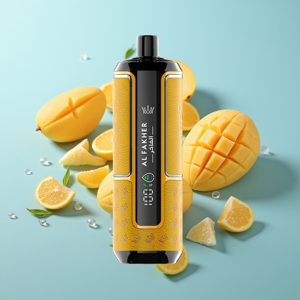 Al Fakher Crown Bar 15K Hypermax Дизпозебъл Vape Kit Манго Лед