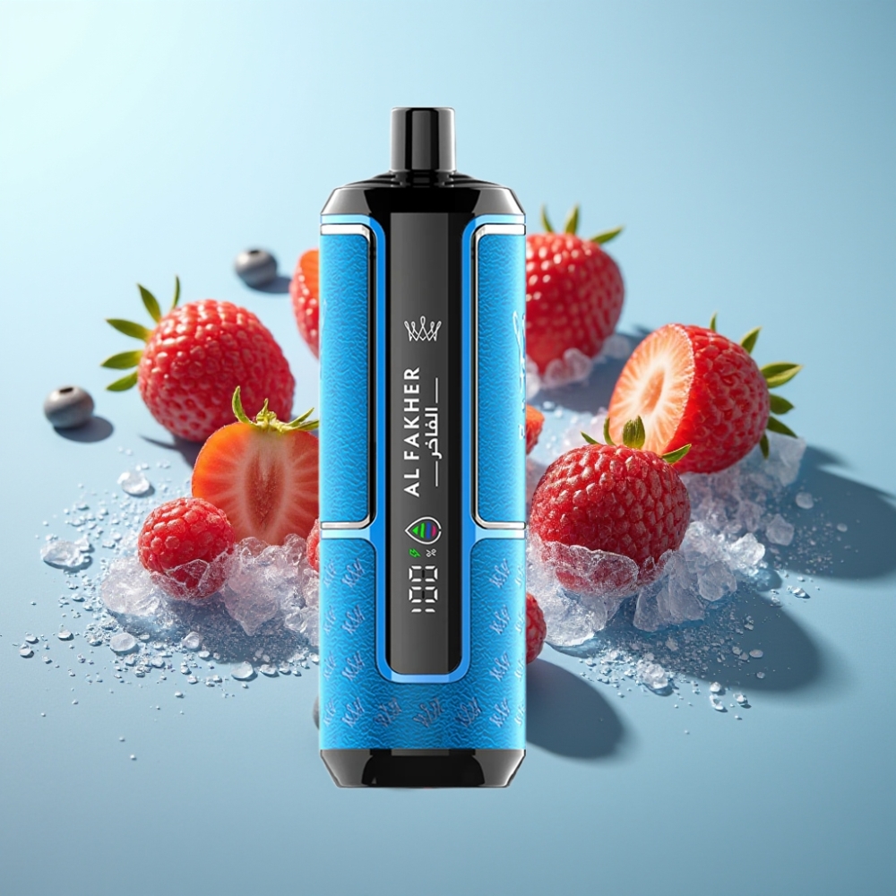 Al Fakher Crown Bar 15K Hypermax Диспозейбъл Vape Kit Ягодов Лед