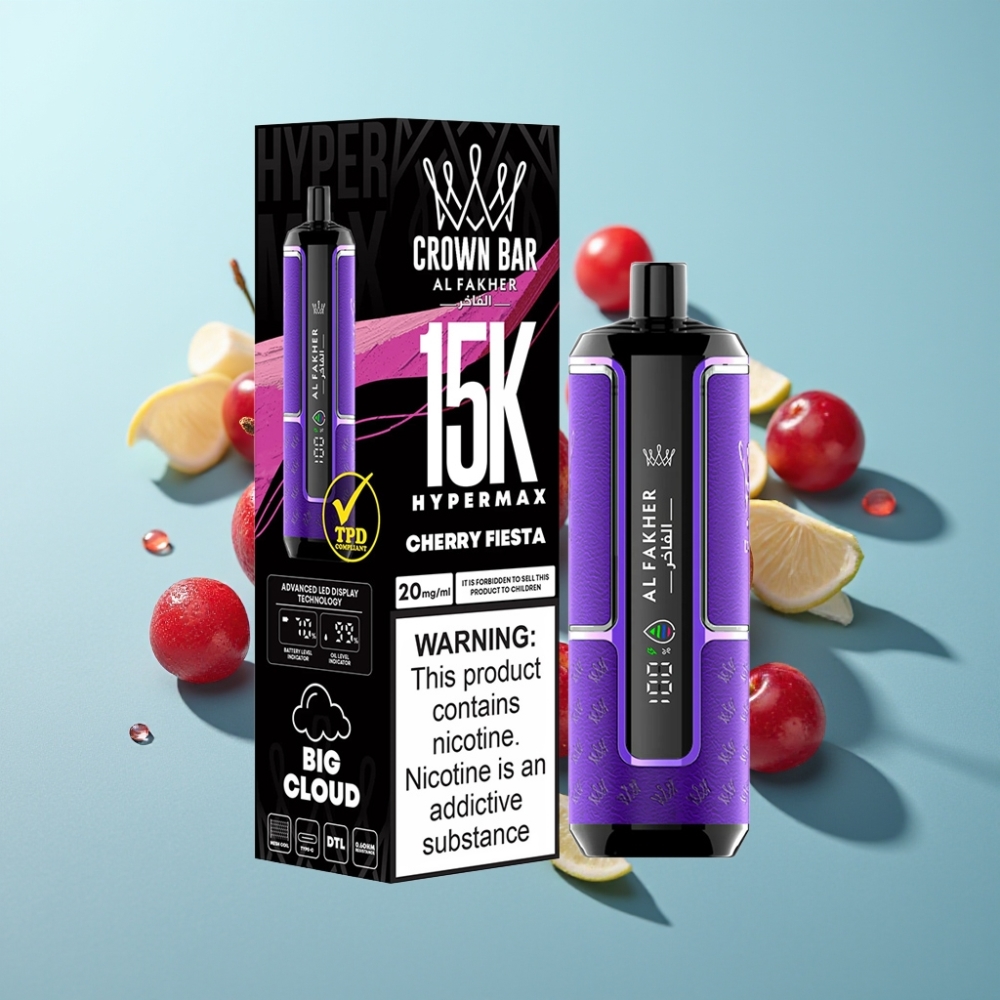 Al Fakher Crown Bar 15K Hypermax Диспосабул Вейп Черешов Фест