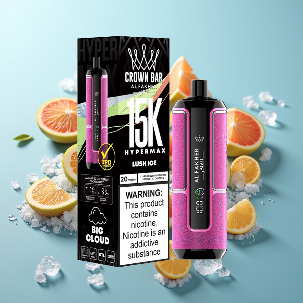 Al Fakher Crown Bar 15K Hypermax Диспоузебл Вейп Лух Лед – 22ml 600mAh Type-C
