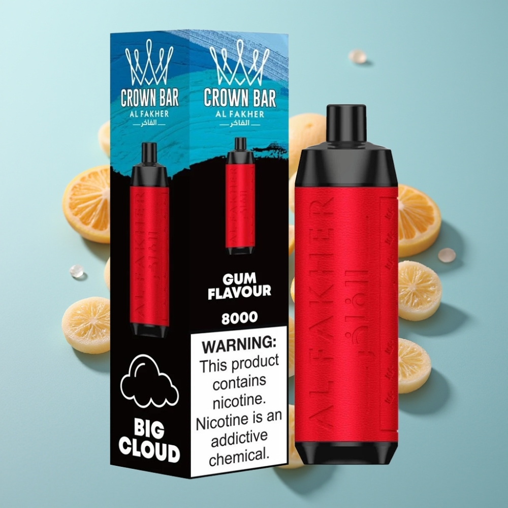 Al Fakher Crown Bar 8000 Дъвка Crystal Disposable Vape 18ml 5mg