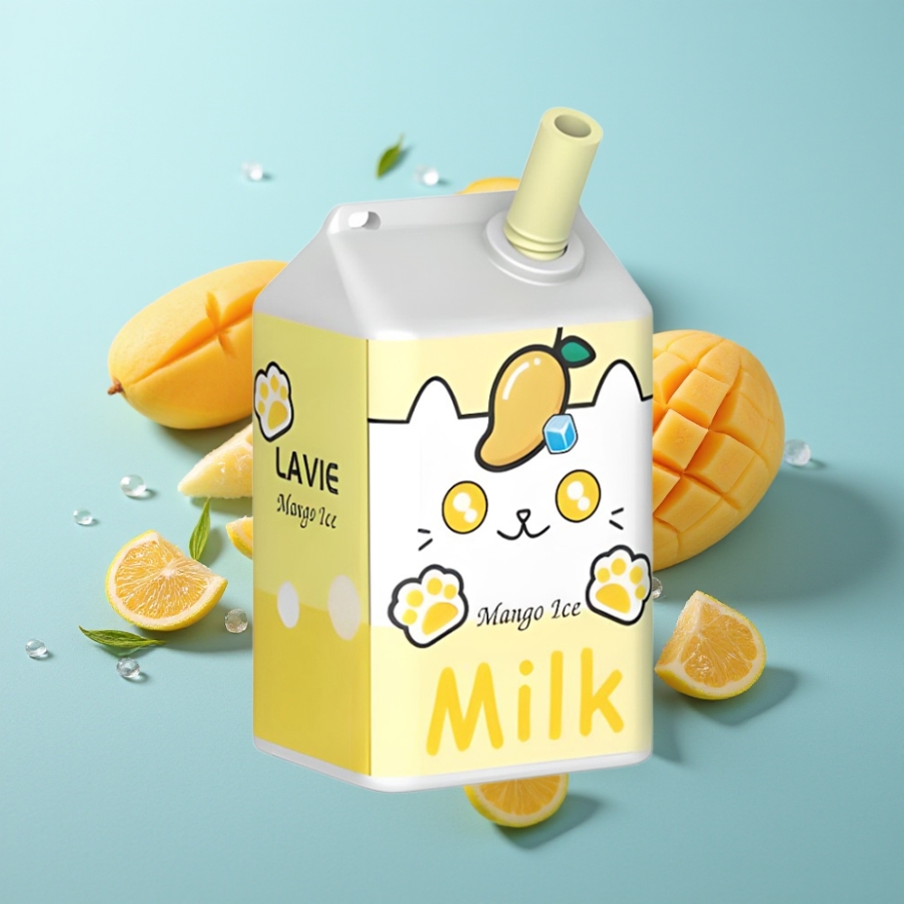 LAVIE Milk 7000 Пуфове Манго Лед Disposable Vape 16ML 5 Nicotine