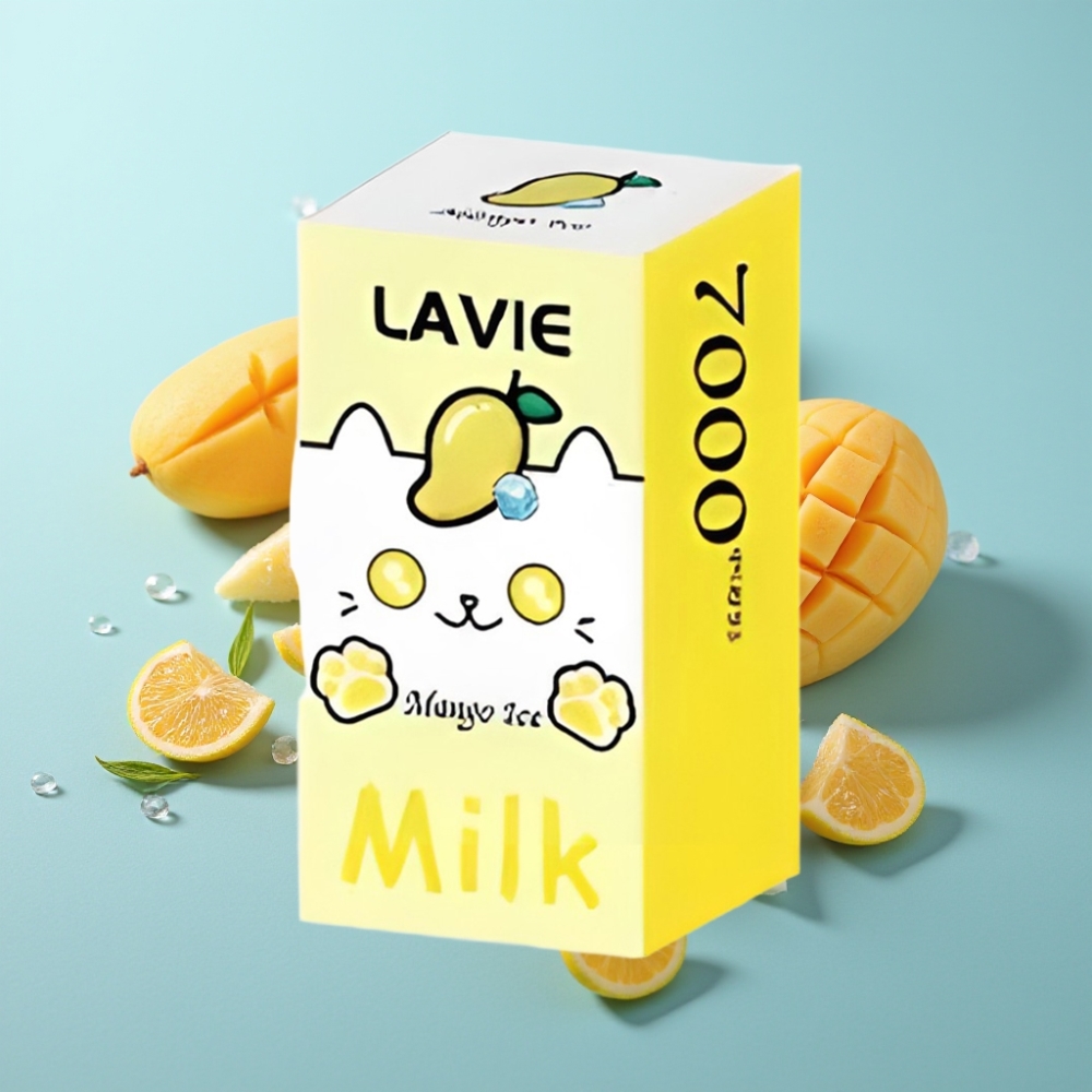LAVIE Milk 7000 Пуфове Манго Лед Disposable Vape 16ML 5 Nicotine