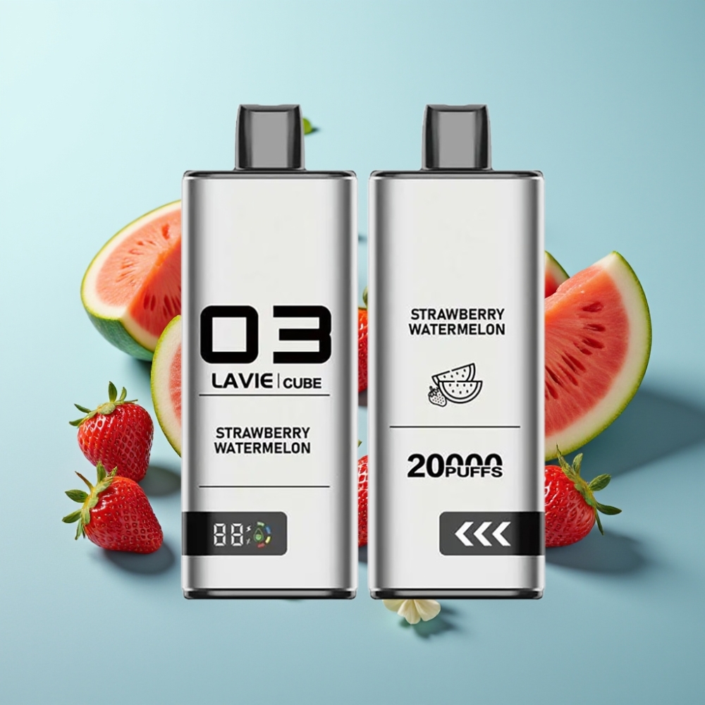 Lavie Cube 20000 Пуфове Disposable Vape Ягода Диня 2 Salt Nicotine 28ML