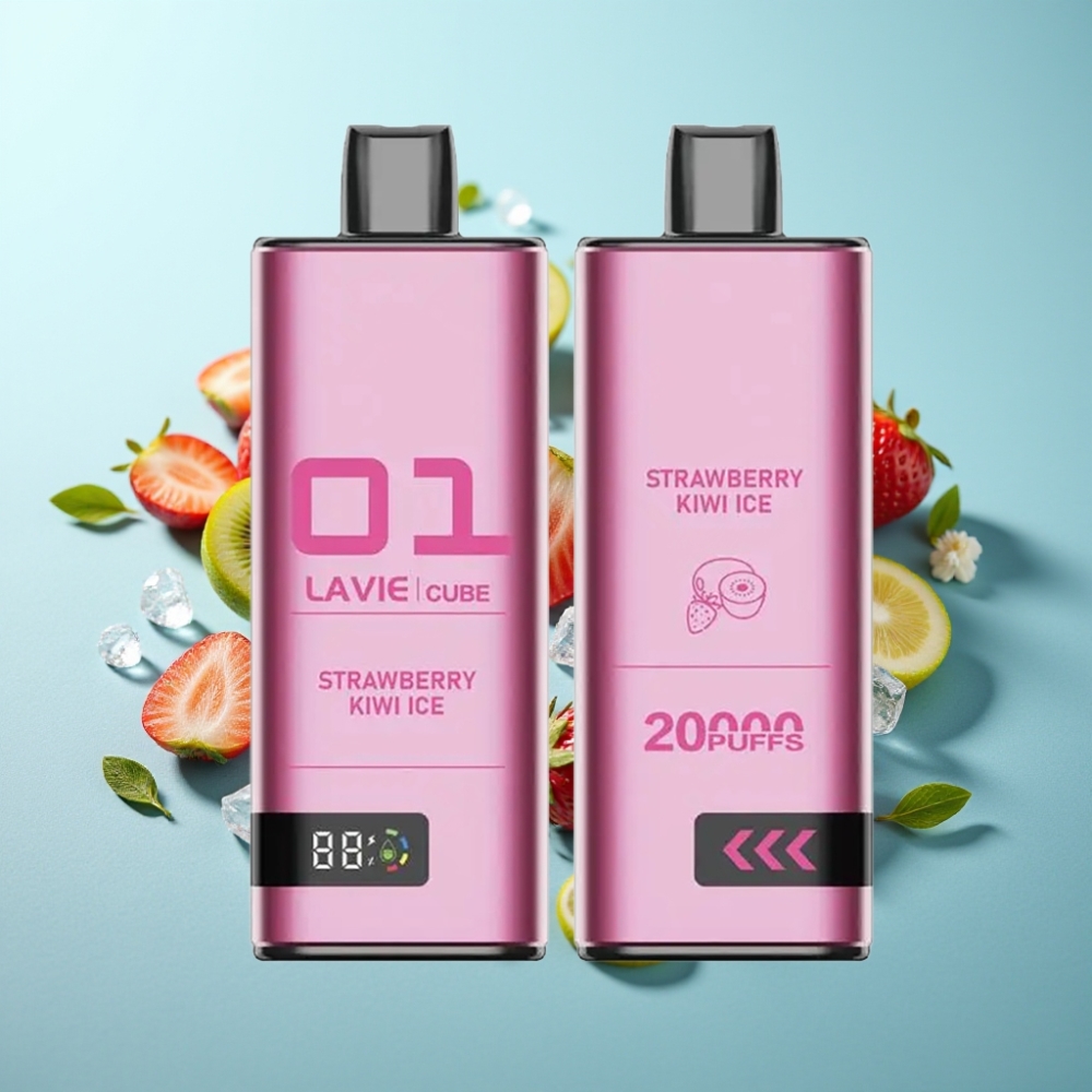 Lavie Cube 20000 Пуфовс Disposable Vape Ягода Киви Лед 28ML Type C
