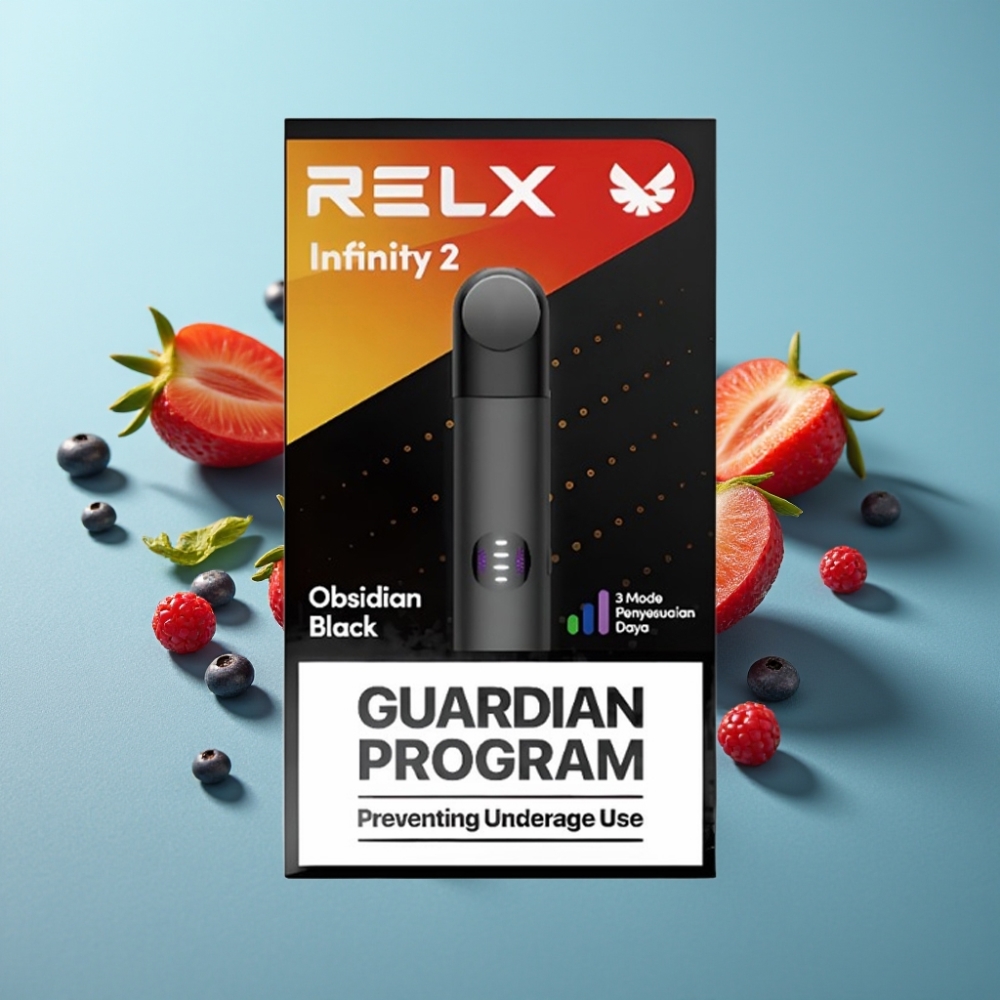 RELX Infinity 2 Vape Device Тъмнаастероид 650 пуфове USB-C 440mAh