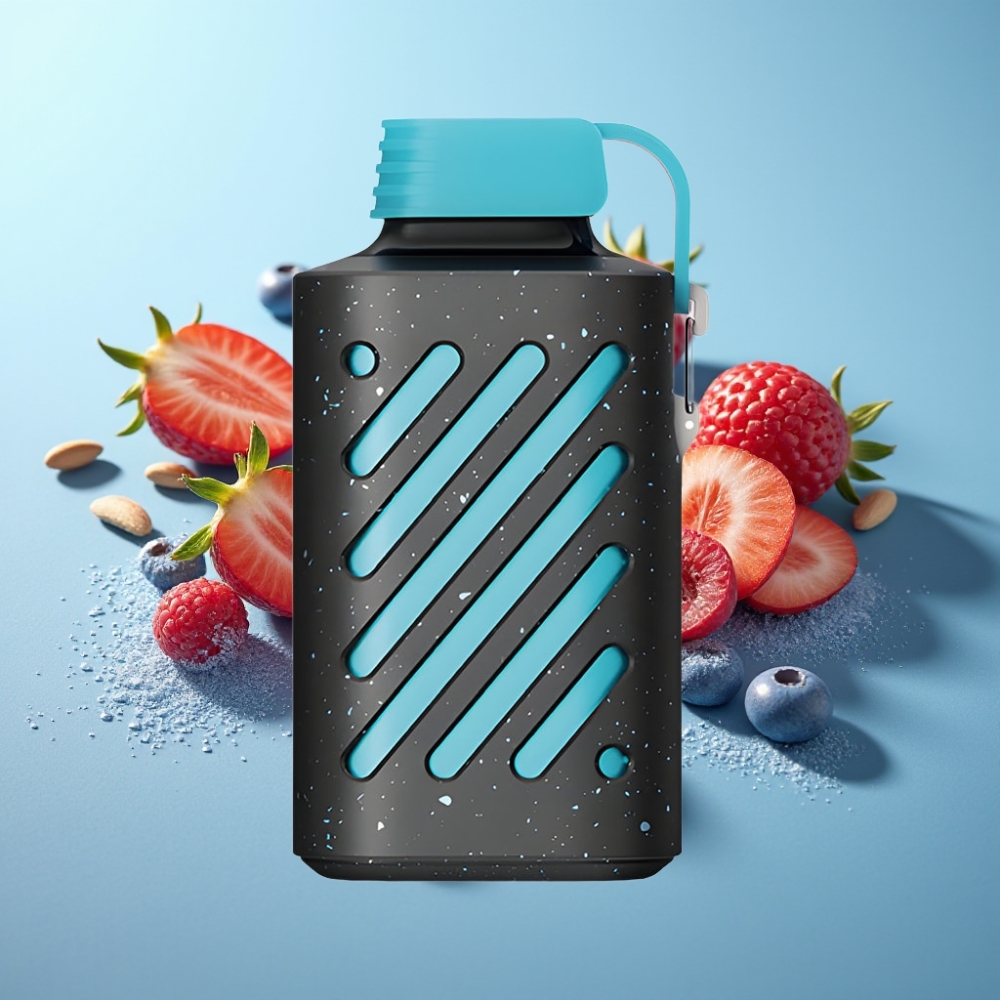 VOZOL GEAR 10000 Disposable Vape Син Малинов Лед 10000 Пуфове 20ml VAMT Coil