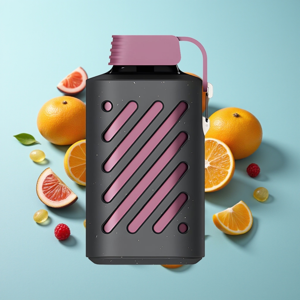 VOZOL GEAR 10000 Диспосабъл Вейп Плод на страста Малина Портокал 10000 Пуфове 20ml VAMT Мрежов Намотка