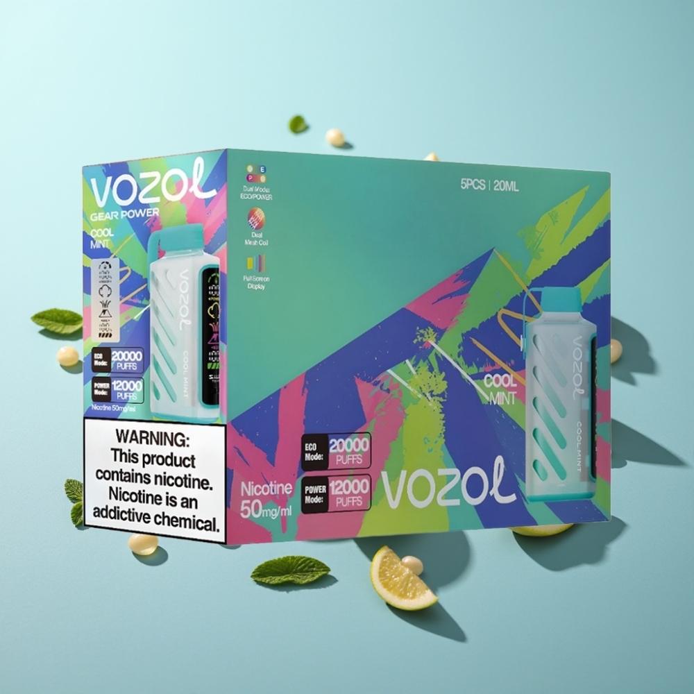 VOZOL Gear Power 20000 Пуфове Dual Mesh Cool Mint (Хладилен Мента)