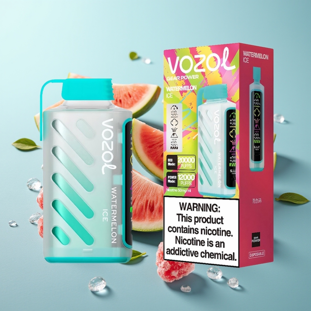 VOZOL Gear Power 20000 Пуфове Dual Mesh Диня Лед Full Screen Display
