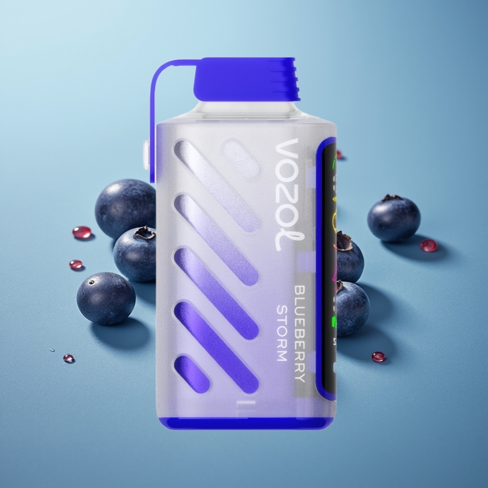 VOZOL Gear Power 20000 Пуфове SiLC Tech Двойна Мрежа 20mL Синьо Боровинка