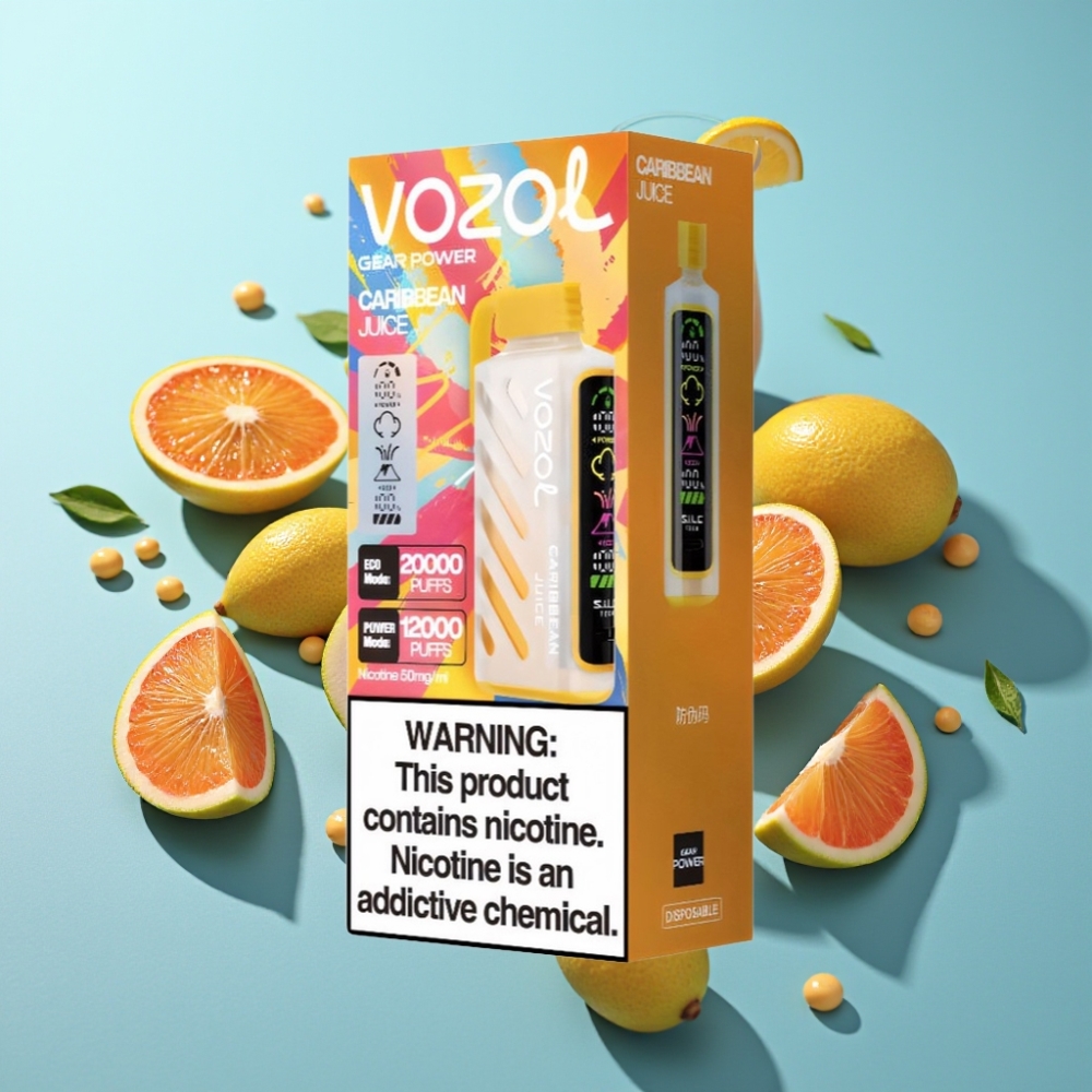 VOZOL Gear Power 20000 Пуфове Карибски Сок Dual Mesh Coil 20mL