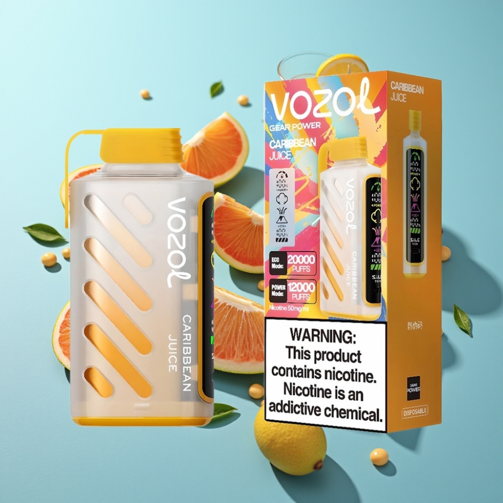 VOZOL Gear Power 20000 Пуфове Карибски Сок Dual Mesh Coil 20mL