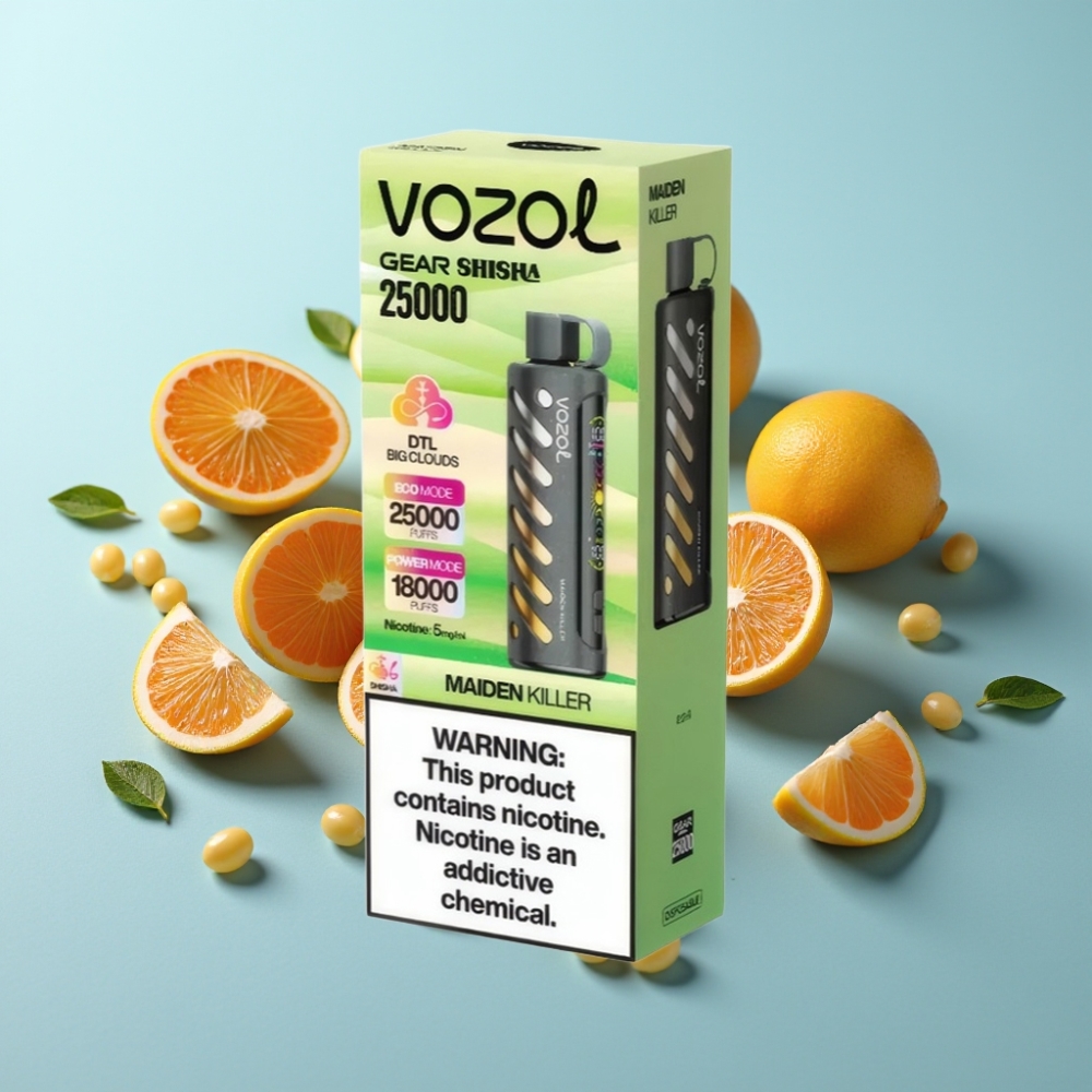 VOZOL Gear Shisha 25000 Пуфове Dual Mesh 5mg/ml Убиец на Девици