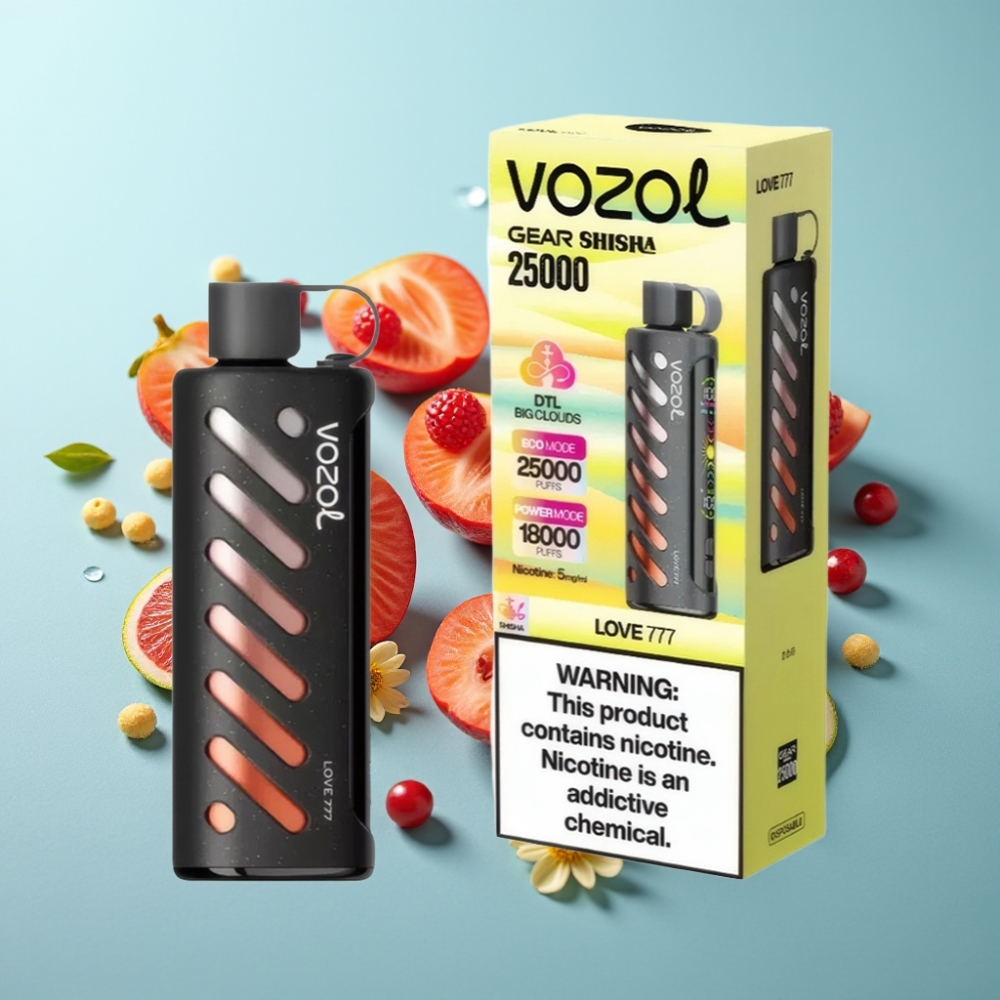 VOZOL Gear Shisha 25000 Пуфове SiLC Tech Dual Mesh Любов 777
