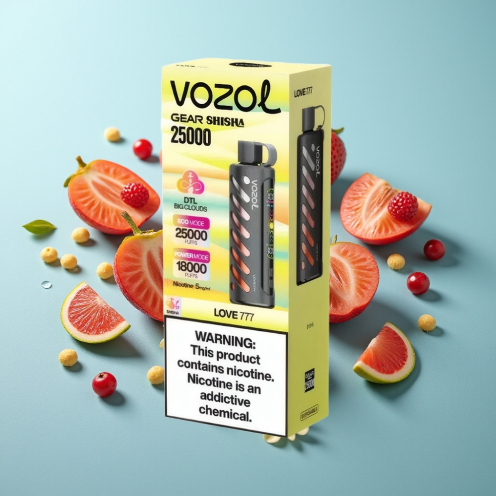 VOZOL Gear Shisha 25000 Пуфове SiLC Tech Dual Mesh Любов 777