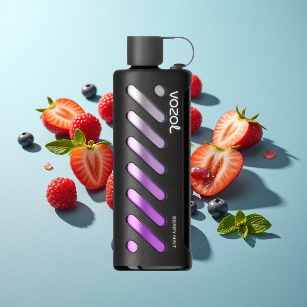VOZOL Gear Shisha 25000 Пуфове Ягодова Мента Dual Mesh SiLC Tech