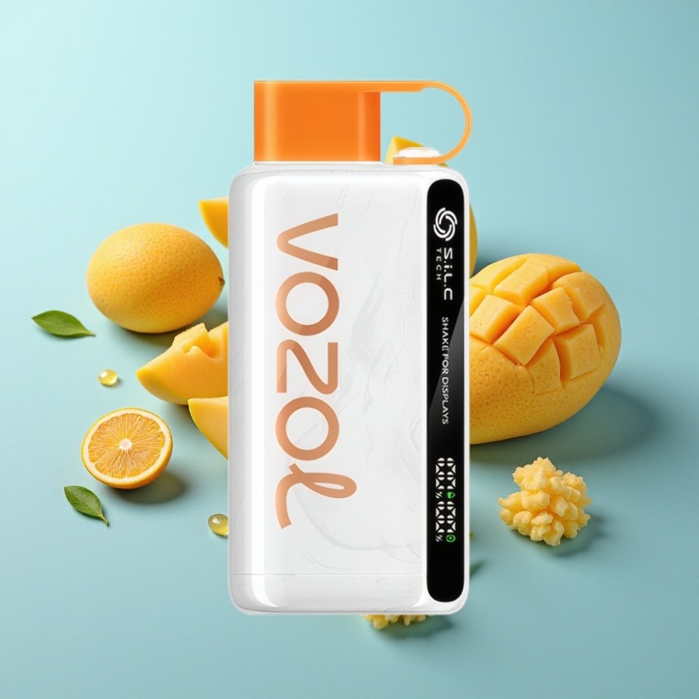 VOZOL STAR 9000/12000 Disposable Vape Мексиканско Манго Лед SiLC TECH 30 по-бързо зареждане