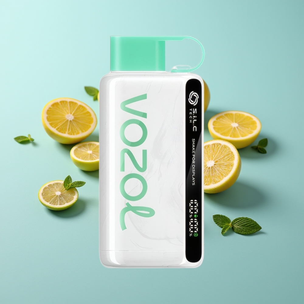 VOZOL STAR 9000/12000 Disposable Вейп Лимонова Мента с SiLC TECH и бързо зареждане
