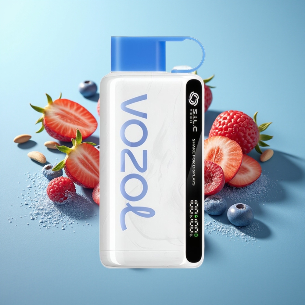 VOZOL STAR 9000/12000 Син Малинов Лед Disposable Vape SiLC TECH 650mAh
