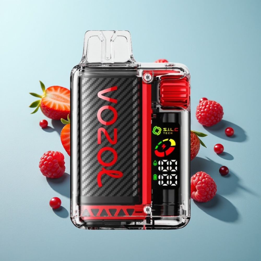 VOZOL Vista 20000 Пуфове с Ягода Малина Череша 650mAh OLED SiLC Tech Dual Mesh