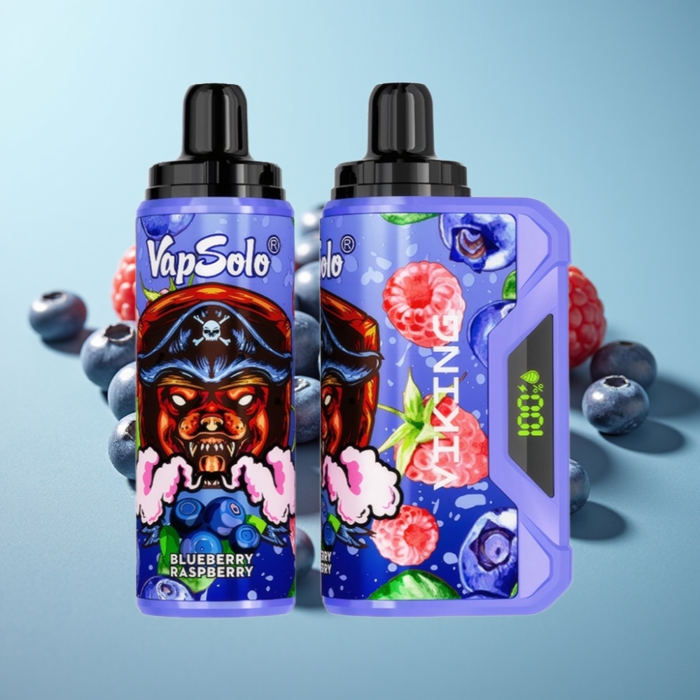 VapSolo VIKING 12000 Пуфове Disposable Vape Боровинка Малина Type-C