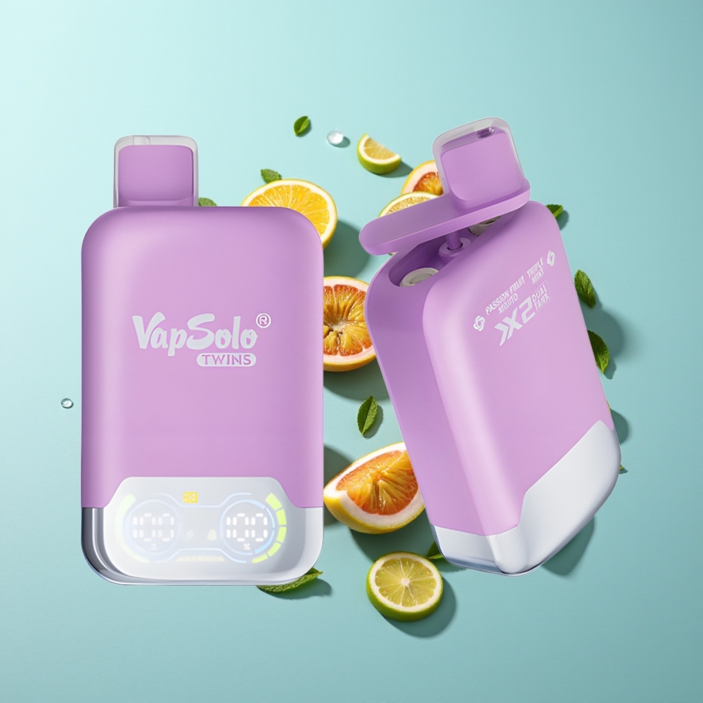 Vapsolo Twins 20000 Puffs Двойно Ментхо  Плодов Мохито 40ml Type-C