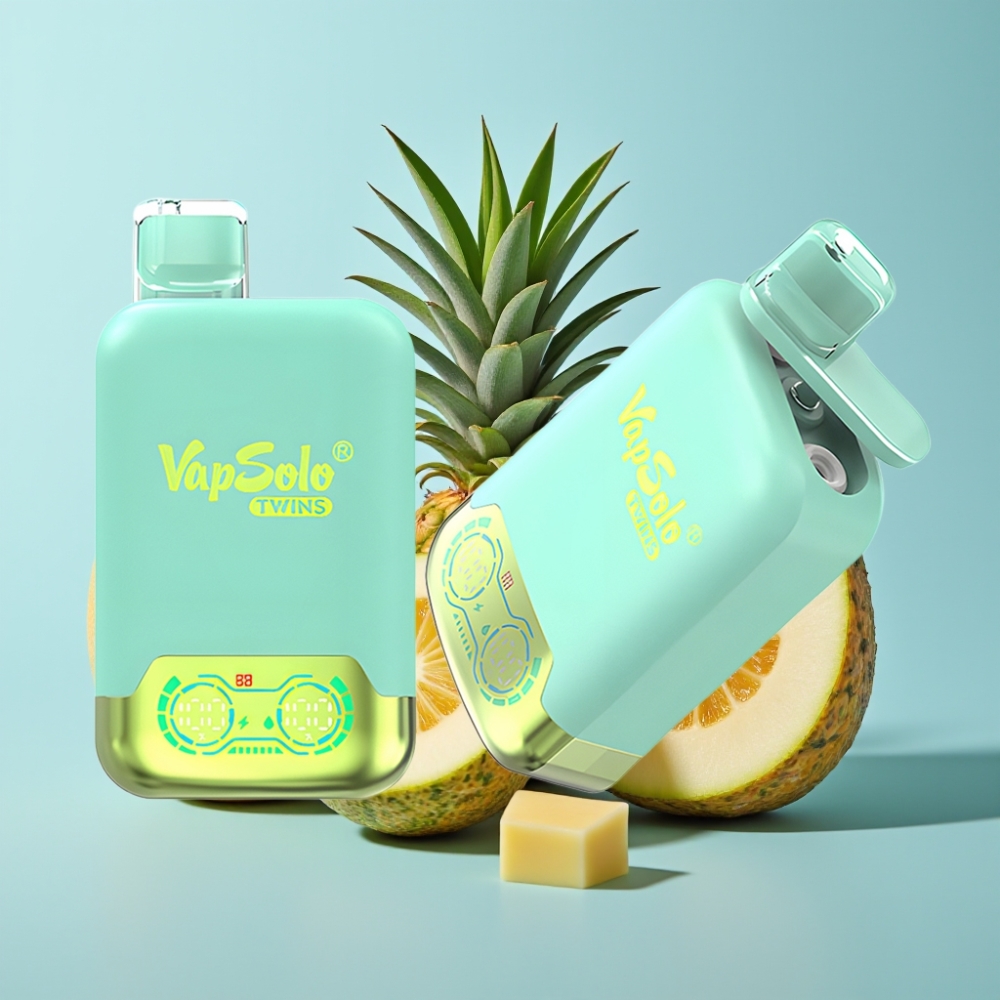 Vapsolo Twins 20000 Пуфове Две Вкуса Тройна Пъпеш  Ананас Кокос