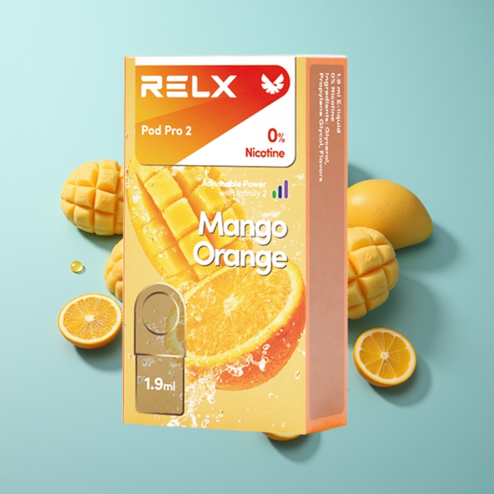 vape suppliers in Bulgaria RELX Pod Pro 2 600 пуфове 0% никотин Манго Оранж