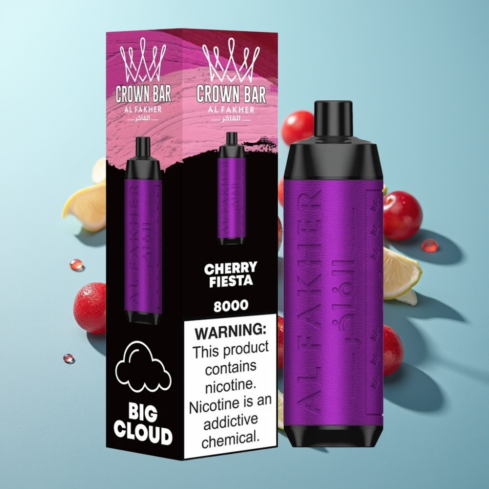 vape suppliers in Bulgaria Al Fakher Crown Bar 8000 18ml 5mg Череша Фиеста