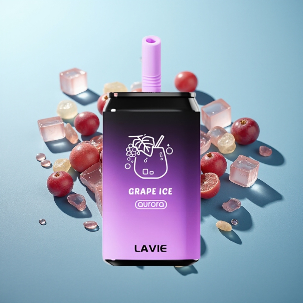 vape suppliers in Bulgaria LAVIE Aurora 11000 Пуфове Грейп Айс 22ML 5 Никотин Type-C