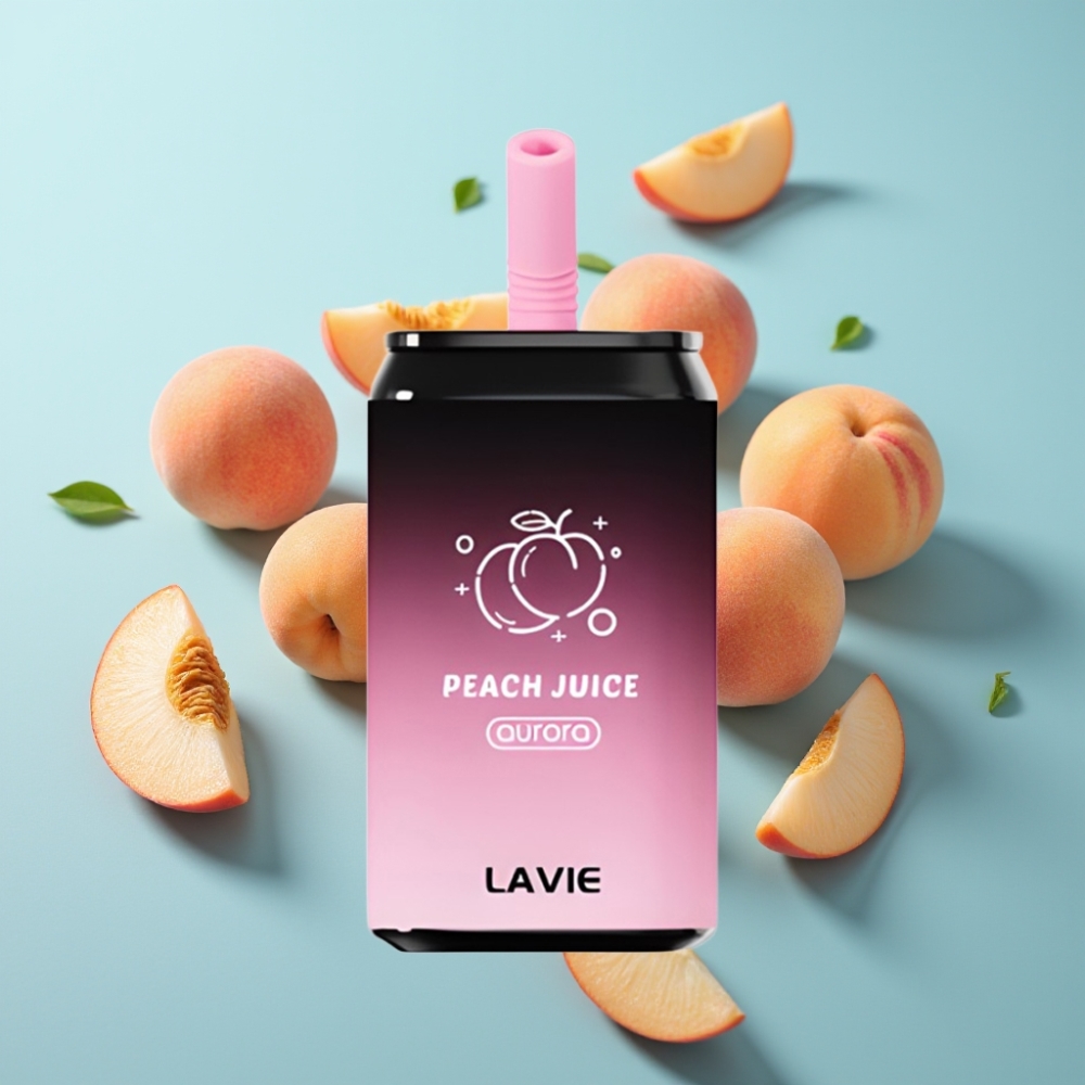 vape suppliers in Bulgaria LAVIE Aurora 11000 Пуфове Праскова Сок 22ML 650mAh Тип C
