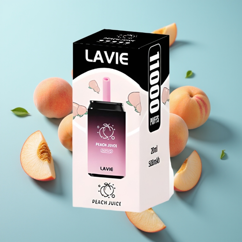 vape suppliers in Bulgaria LAVIE Aurora 11000 Пуфове Праскова Сок 22ML 650mAh Тип C