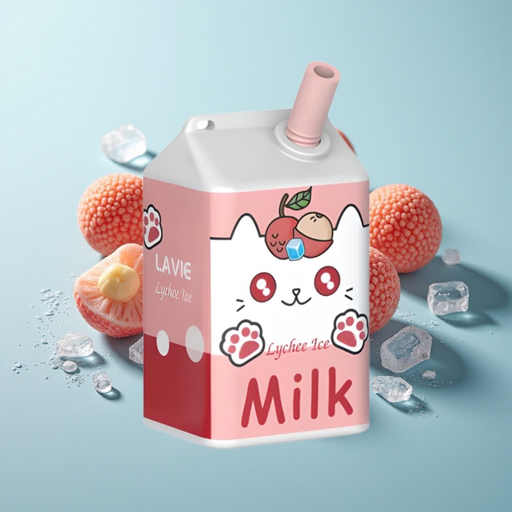 vape suppliers in Bulgaria LAVIE Milk 7000 Puffs Личи Лед 16ML 5 Никотин