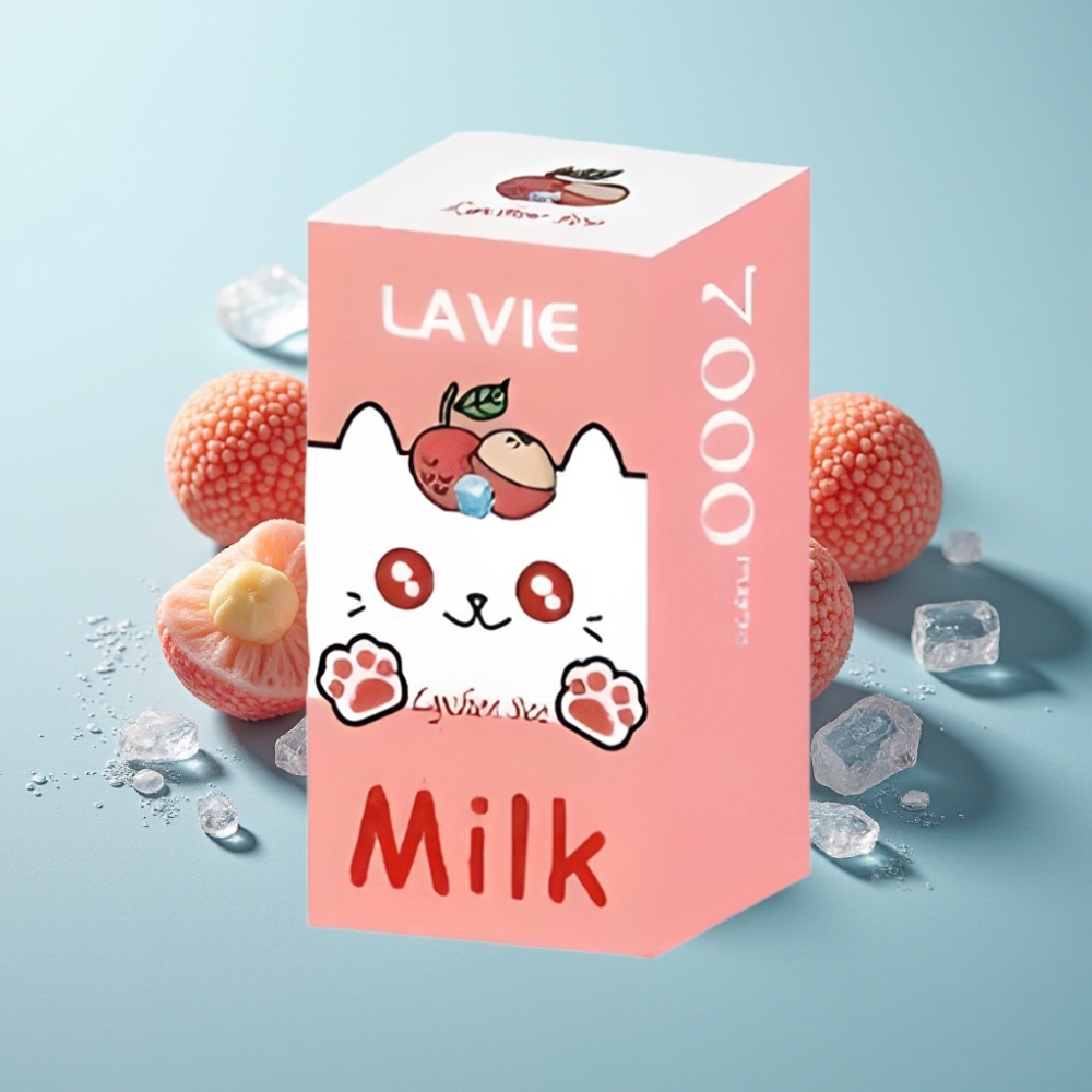 vape suppliers in Bulgaria LAVIE Milk 7000 Puffs Личи Лед 16ML 5 Никотин