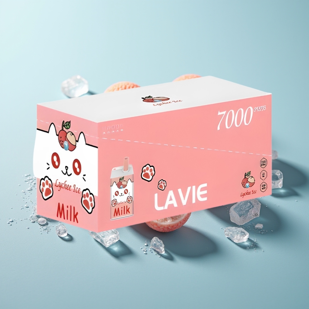 vape suppliers in Bulgaria LAVIE Milk 7000 Puffs Личи Лед 16ML 5 Никотин