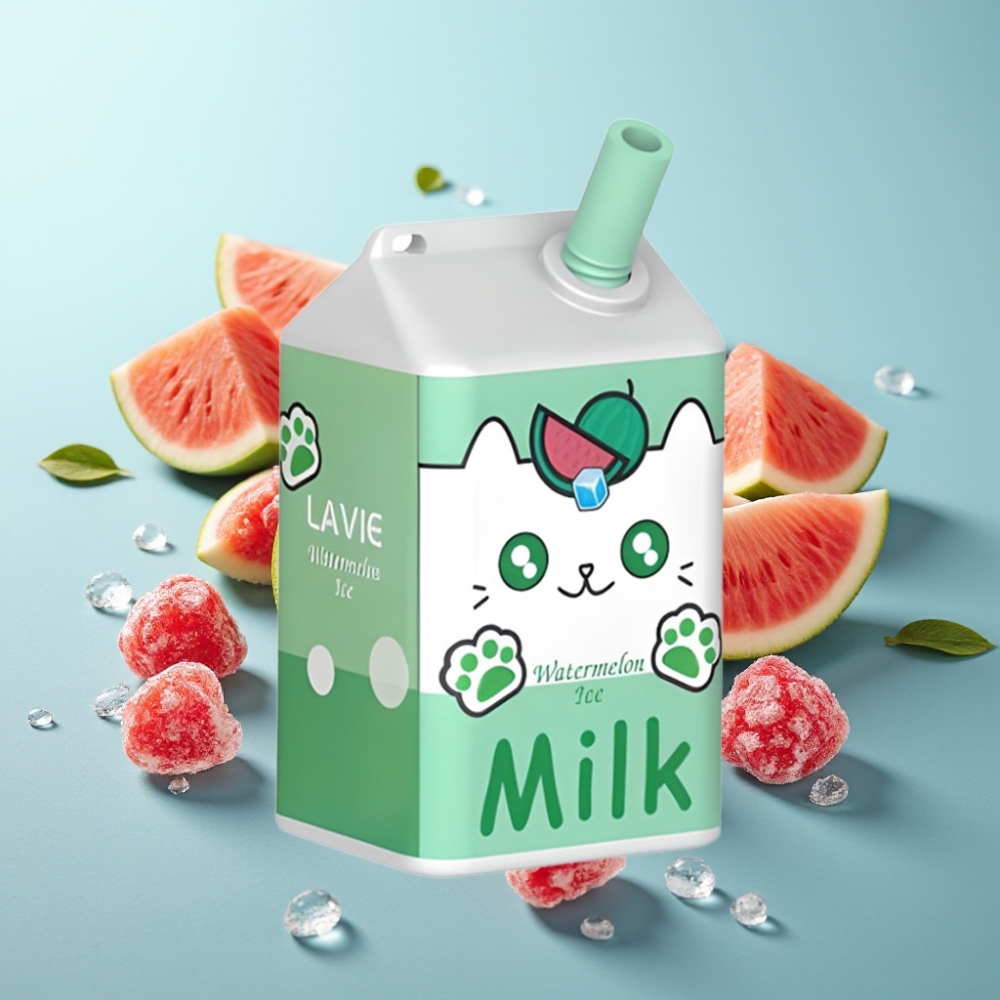 vape suppliers in Bulgaria LAVIE Milk 7000 Пуфове 16ML 5 Никотин Диня Лед