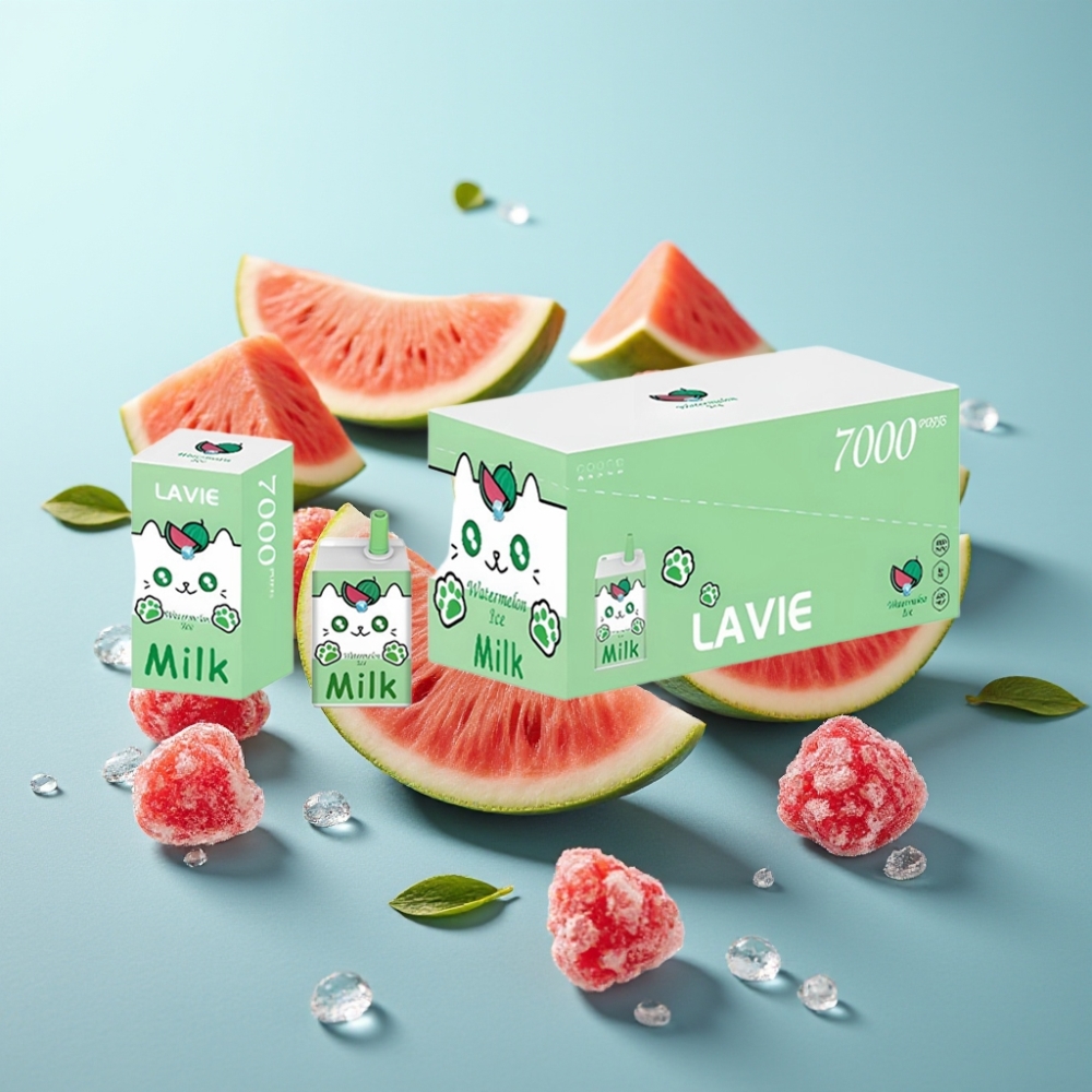 vape suppliers in Bulgaria LAVIE Milk 7000 Пуфове 16ML 5 Никотин Диня Лед