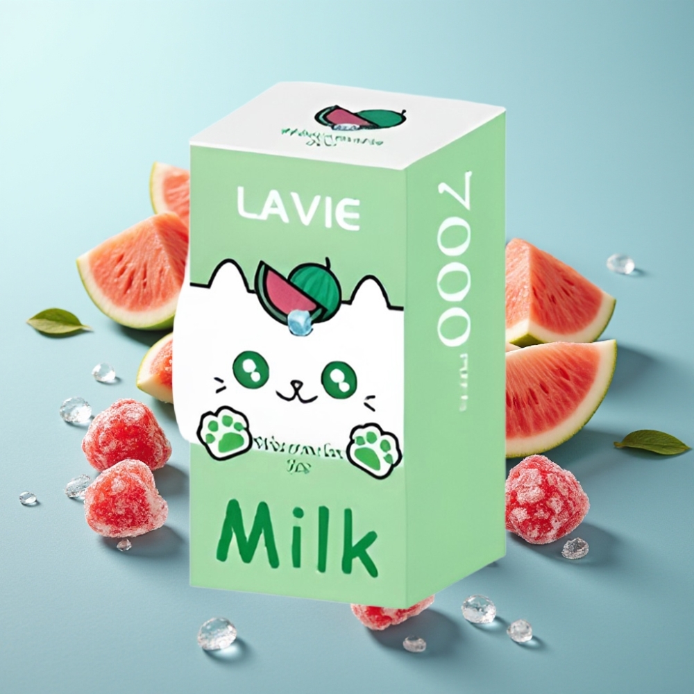 vape suppliers in Bulgaria LAVIE Milk 7000 Пуфове 16ML 5 Никотин Диня Лед