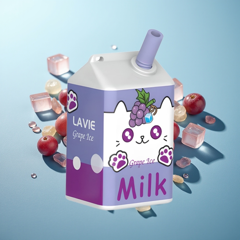 vape suppliers in Bulgaria LAVIE Milk 7000 Пуфове Гроздов Лед 16ML 600mAh Type C