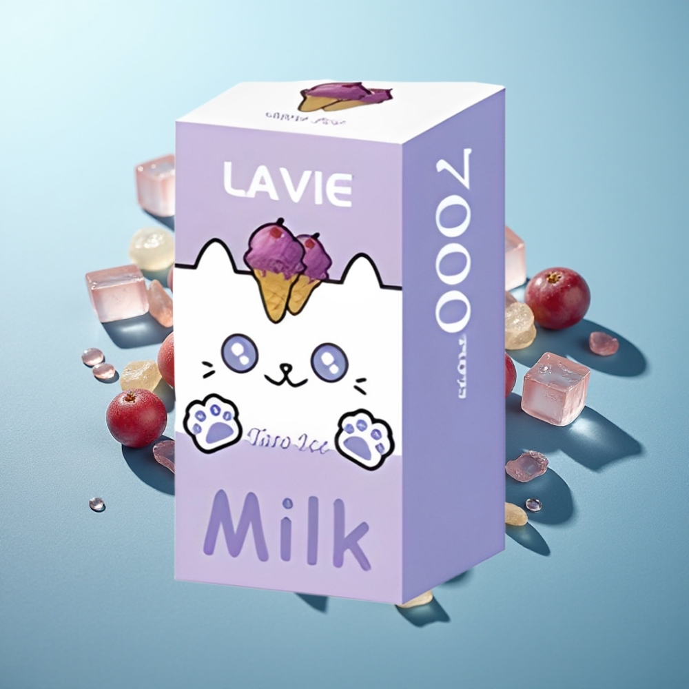 vape suppliers in Bulgaria LAVIE Milk 7000 Пуфове Гроздов Лед 16ML 600mAh Type C