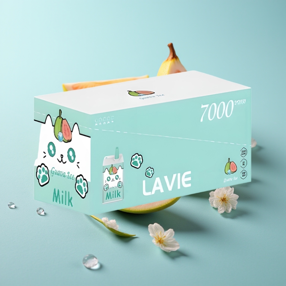 vape suppliers in Bulgaria LAVIE Milk 7000 Пуфове Гуава Лед 16ML 5 Никотин Type-C