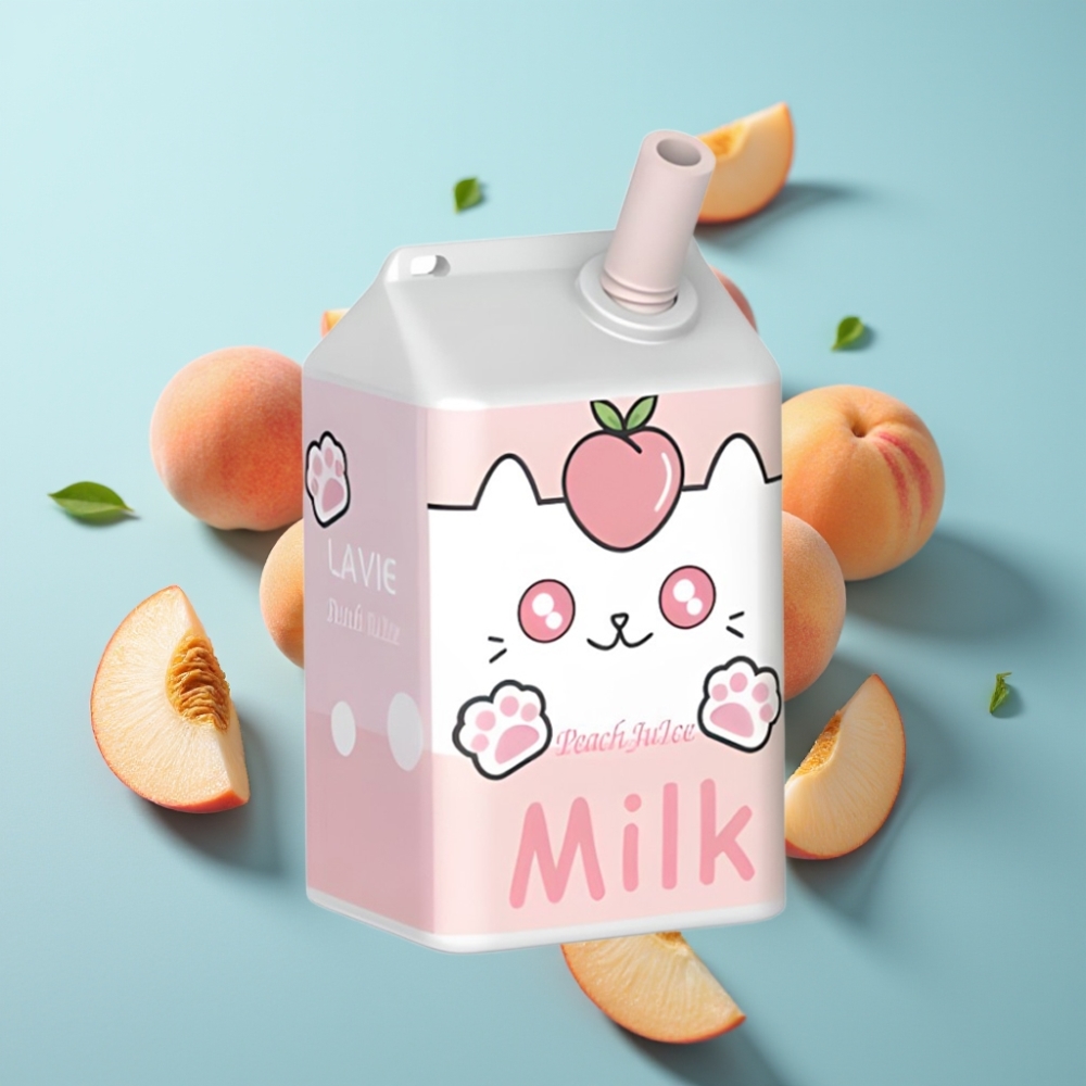 vape suppliers in Bulgaria LAVIE Milk 7000 Пуфове Прасковов Сок и Мляко Тип C 16ML 5