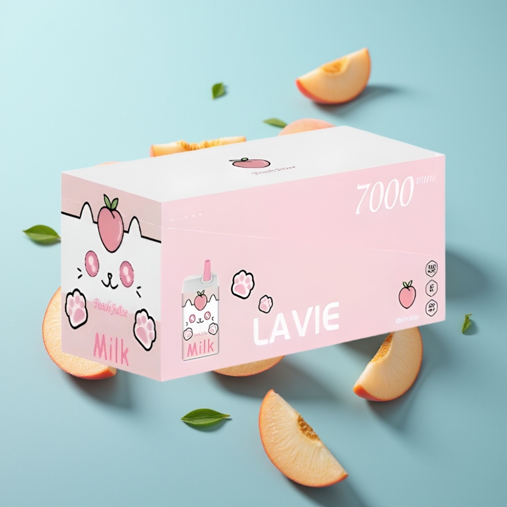 vape suppliers in Bulgaria LAVIE Milk 7000 Пуфове Прасковов Сок и Мляко Тип C 16ML 5