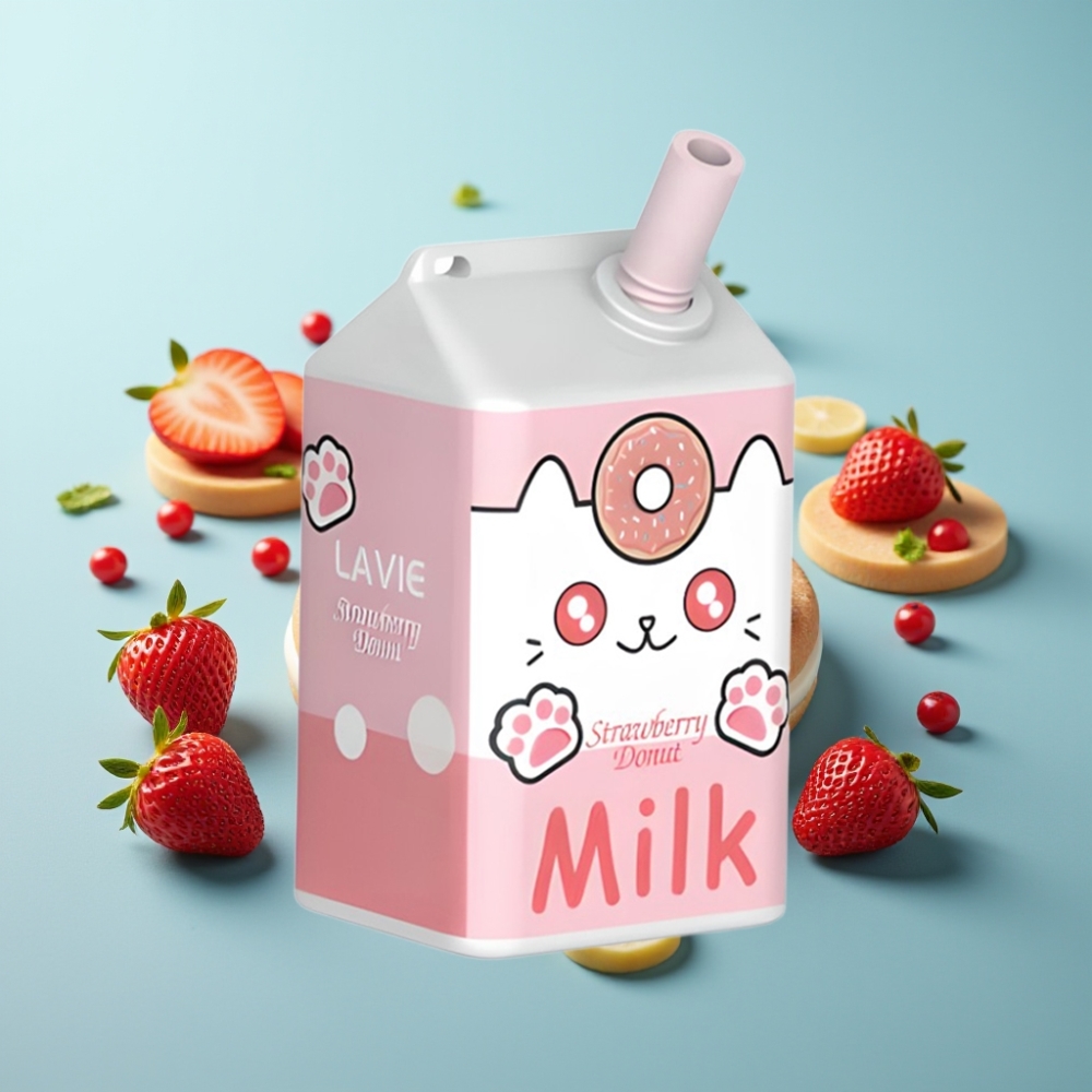 vape suppliers in Bulgaria LAVIE Milk 7000 Пуфове Ягодова Поничка 16ML 5