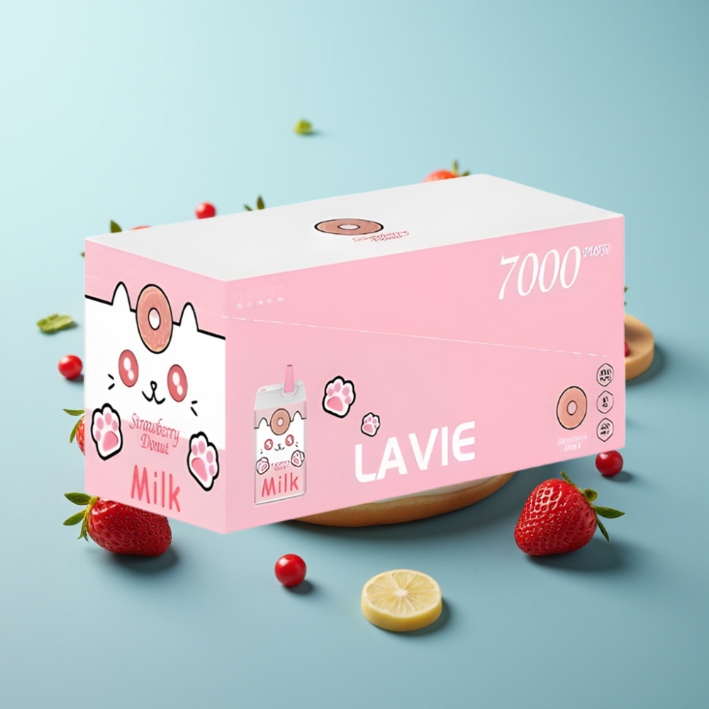 vape suppliers in Bulgaria LAVIE Milk 7000 Пуфове Ягодова Поничка 16ML 5