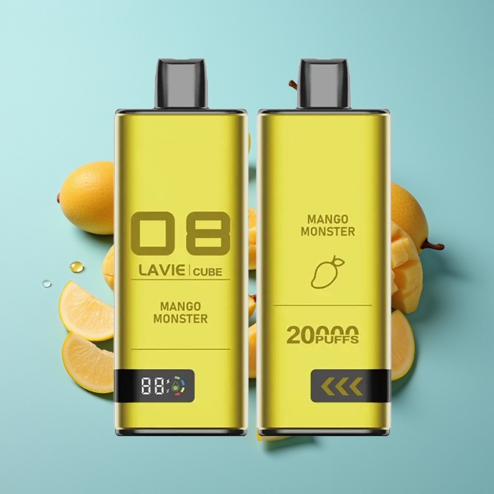 vape suppliers in Bulgaria Lavie Cube 20000 Puffs 28ML 5 Nicotine Mango Monster