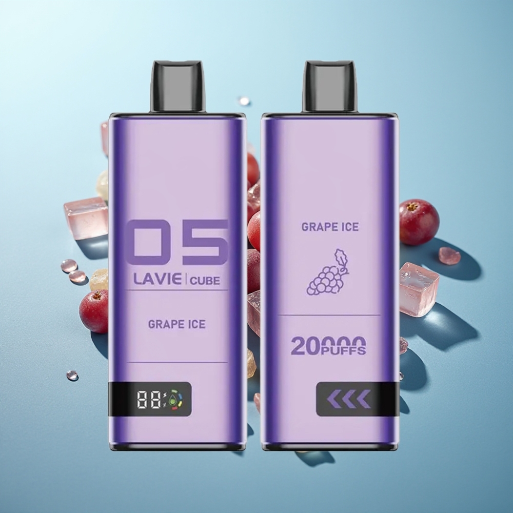 vape suppliers in Bulgaria Lavie Cube 20000 Puffs 28ML 5 Никотин Грейп Айс